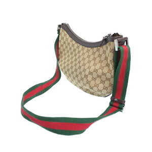 Gucci bag hobo Brown GG Messenger Bag Canvas half moon